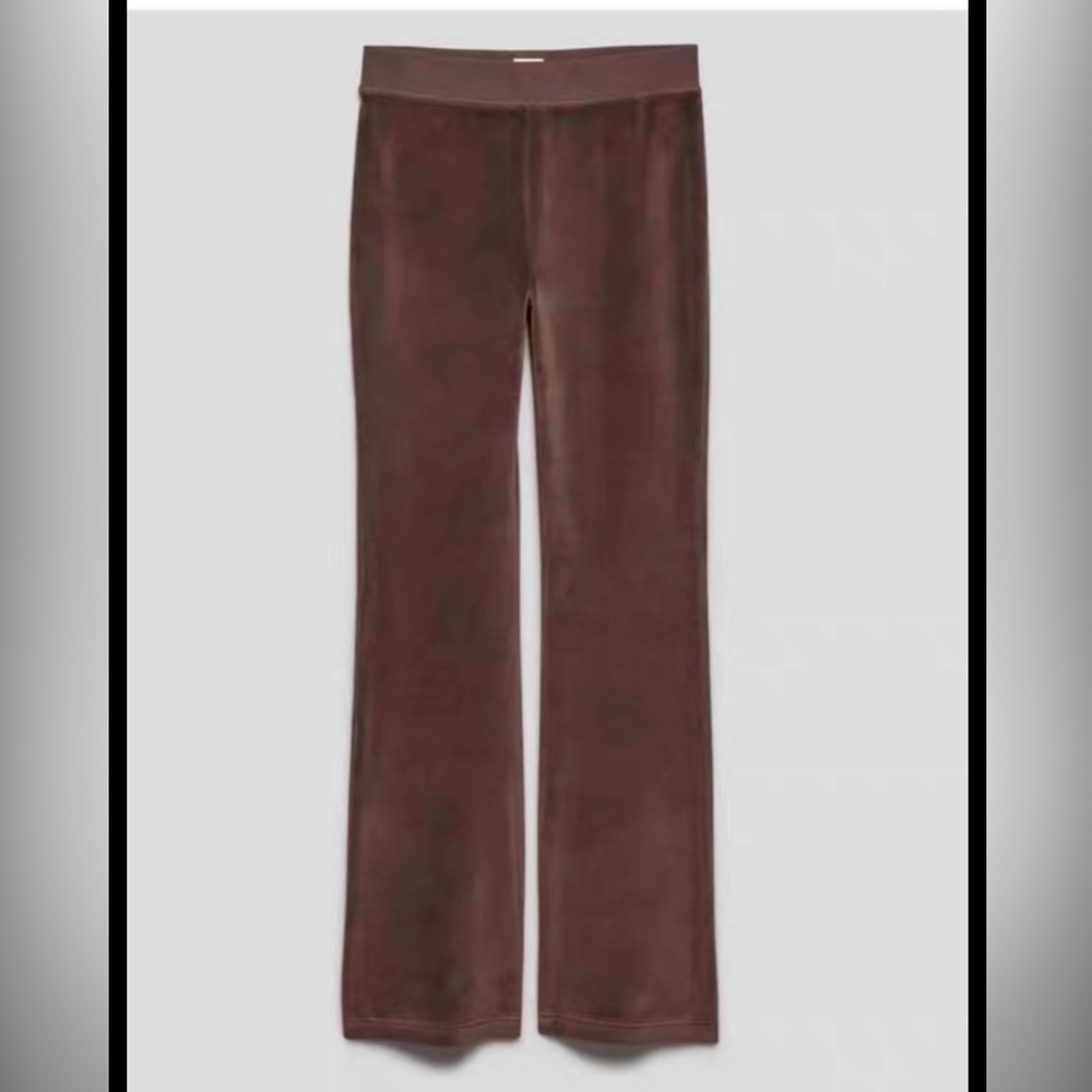 sunday best kiera High-waisted velour flare pants